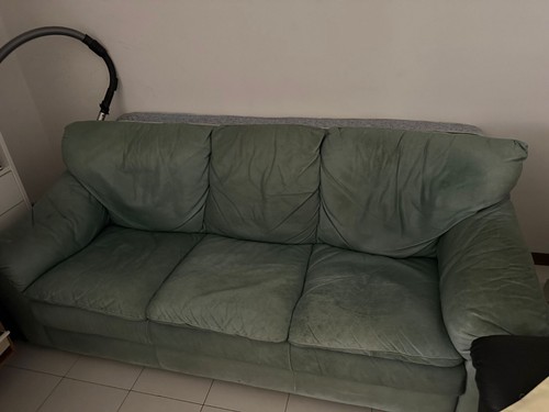 Elegante divano pelle vera - pelle,