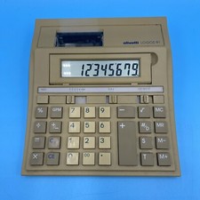 Olivetti Logos 91 Calcolatrice Stampa Digitale da Scrivania LCD Inclinata 3 Interruttori