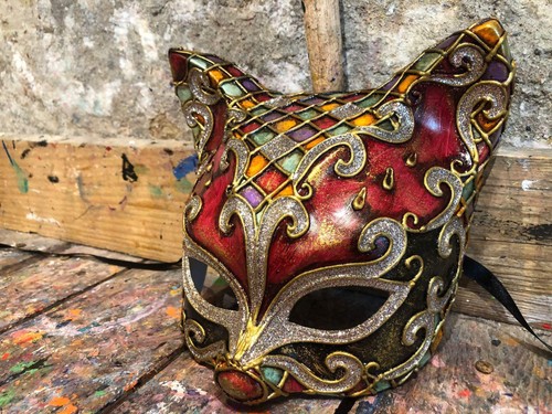 Maschera carnevale gatto - maschera,