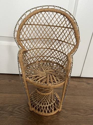 Sedia vintage vimini - sedia, pavone