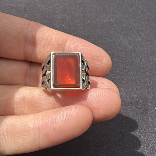 Anello argento corniola - anello,