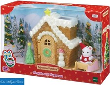 Sylvanian Families 5390 casa pan di zenzero Natale Babbo Natale rara epoca nuova scatola originale