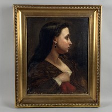 Antico Quadro Dipinto Olio Su
