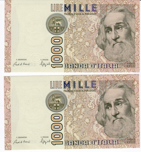 Banconote italia 1000 - n.,