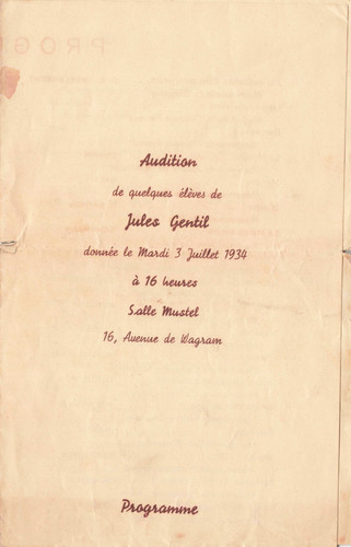 Vieux papier paris 1934 - papier,