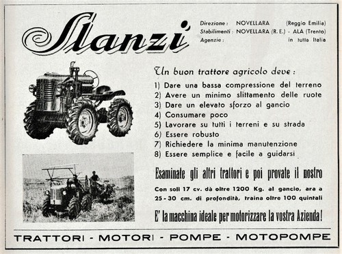 Pubblicita 1955 trattore - pubblicita',