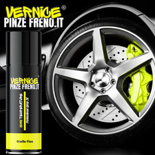 Vernice spray 2K pinze freni moto auto GIALLO FLUO LUCIDO alta temperatura