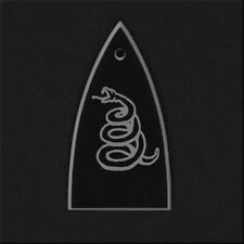 GUITAR TRUSS ROD COVER inciso inciso Etch Fit ESP LTD - METALLICA SNAKE NERO ARGENTO