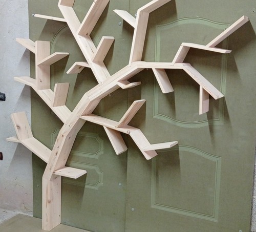 Libreria albero legno - libreria,