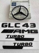 Set badge GLC43 AMG TURBO ELETTRIFICATO stella posteriore NERO solo per MERCEDES X254 SUV