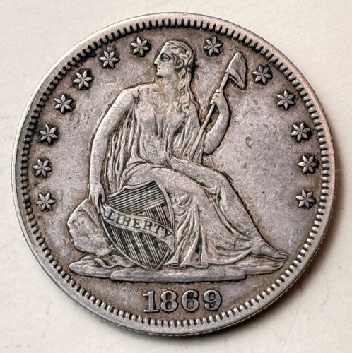 Dollaro mezzo 1869 - 1/2,