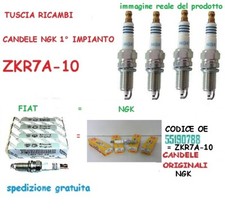 4 CANDELE ORIGINALI ZKR7A-10