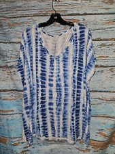 a.gain blue tye dye t shirt plus size 3X 37Z