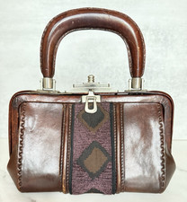 Borsa dottore vintage Roberta di Camerino Bagonghi in pelle