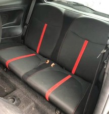 tapezzeria sedili posteriori fiat 500 abarth nero rosso