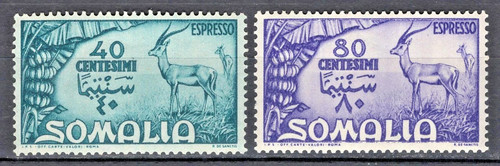 Somalia afis 1950 fauna - somalia, locale