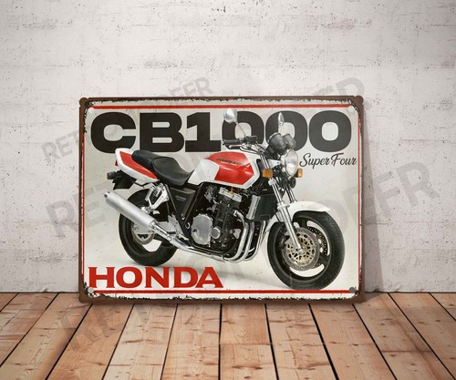 Plaque métal vintage honda - métal,
