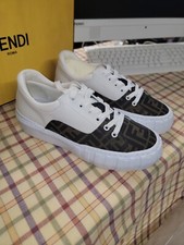 Fendi Roma Leather Canvas FF