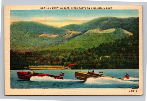 Cartolina epoca motoscafi - cartolina, d'epoca