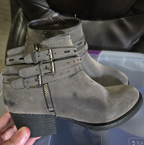 Stivaletto donna grigio - , pelle