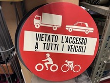 Vecchio cartello stradale diam - cartello,