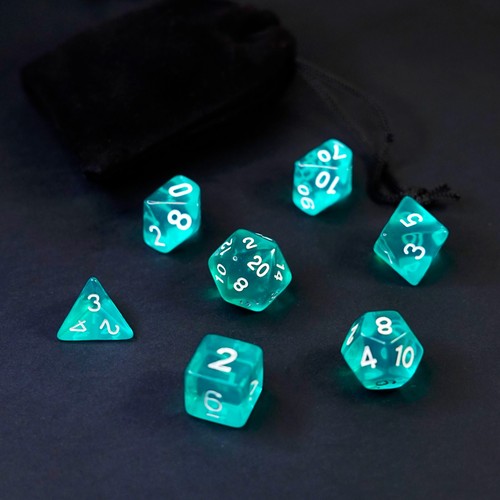 Set dadi turchesi turquoises - set,