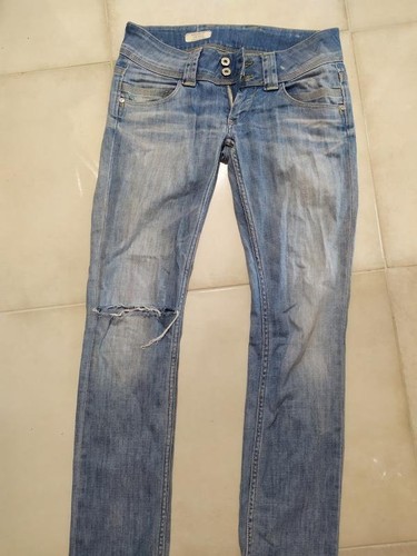 Jeans donna pepe - jeans, blu