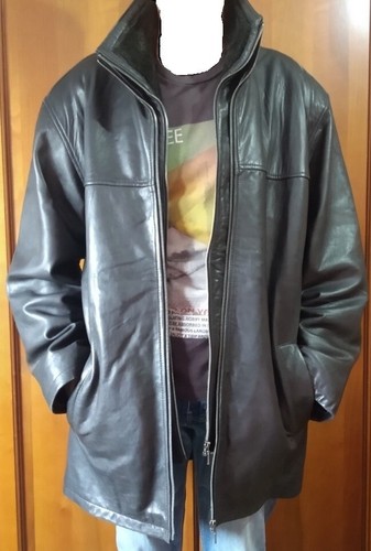 Giacca cappotto pelle