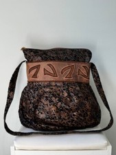 Borsa a tracolla vintage Silvano Biagini plissettata Made in Italy