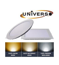 FARETTO PANNELLO LED DA INCASSO UNIVERSO 3 6 12 18 20 24 WATT TONDO QUADRATO LUC