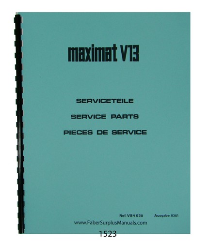 Manuale ricambi tornio emco - manuale,