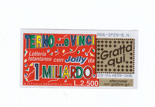 Gratta vinci terno - e,