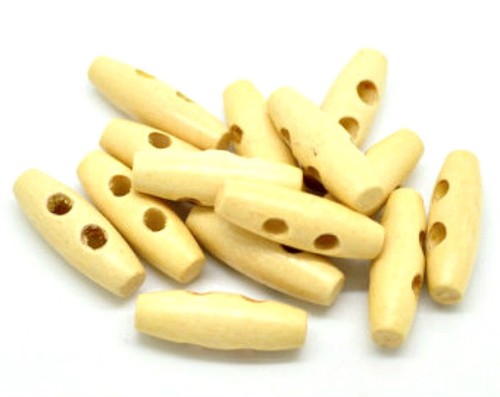 Bottoni levetta legno - a, in