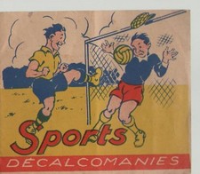 COFANETTO 7 SPORT DECALCOMANIE VINTAGE EDIZIONI JESCO IMAGERIE PARIS GENEVE