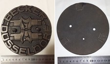 TARGA BRONZEA TRENO A PASSO DI PELLEGRINO BECKER -DUSSELDORF -FERRIERE DI TORINO