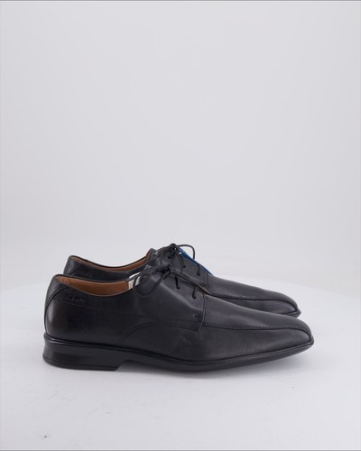 Stringate clarks pelle nero - pelle, 42
