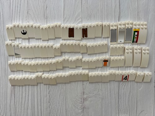 Lotto lego bianco pezzi 3x2 - pezzi,