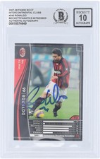 Ronaldo Milan Firmato 2007-08 Panini WCCF Intercontinental Clubs #240 BAS 10 Card
