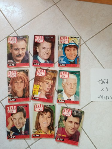 Lot magazines 1967 télé - magazines,