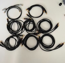 8 couple of hifi Linn black analogue interconnecct, 6x1,2M +2X65cm, furutech rca