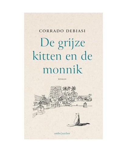 Grijze kitten de monnik - kitten, en