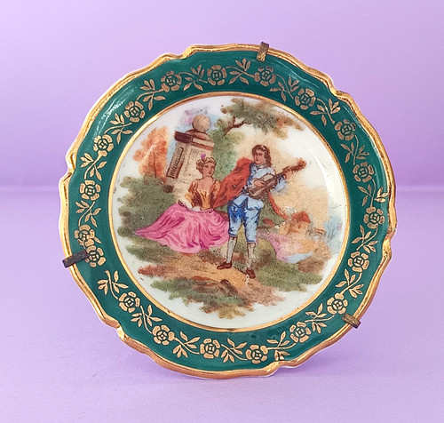 Piattino miniatura limoges - miniatura,