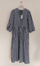 Ilk ed Ernie. Abito Esther. Gingham blu. Abito midi. Taglia Media. ESAURITO!!