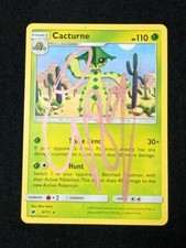 Cacturne 6/111 crimson invasion - carta POKEMON autografata CICCIOGAMER89 signed