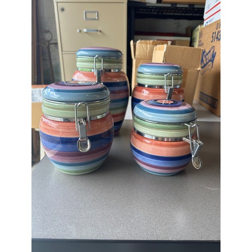 Set bidoni cucina ceramica - set, 4