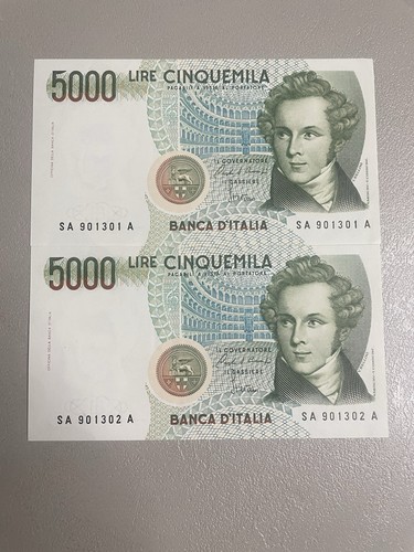 Italia lire 5000 bellini - 5000, n’