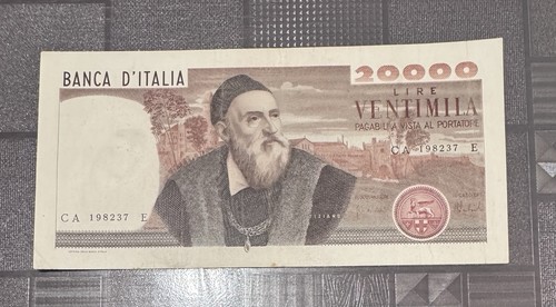 20000 lire tiziano decreto - lire,
