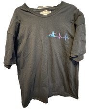 T-shirt Kayak US Flag nera SS