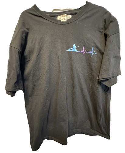 Shirt kayak flag nera - kayak,