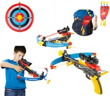Balestra Infrarossi con Mirino Luce Laser  Frecce Bersaglio Faretra Giocattolo